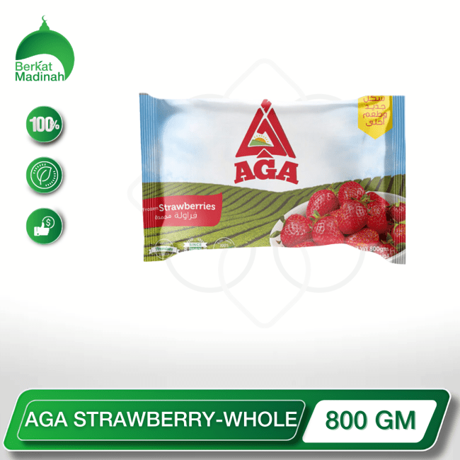 AGA STRAWBERRY-WHOLE 800GM berkat madinah