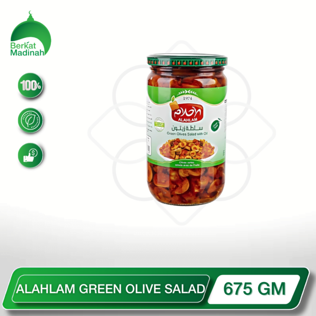 Alahlam Green Olive Salad - 675GM berkat madinah