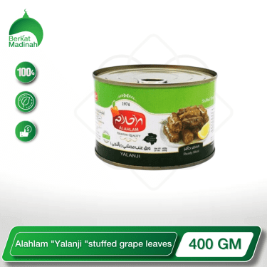 Alahlam Yalanji stuffed grape leaves 400GM berkat madinah