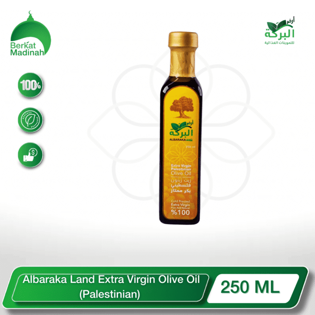 Albaraka Land Olive Oil Extra Virgin Palestinian 250-500ml - berkat madinah
