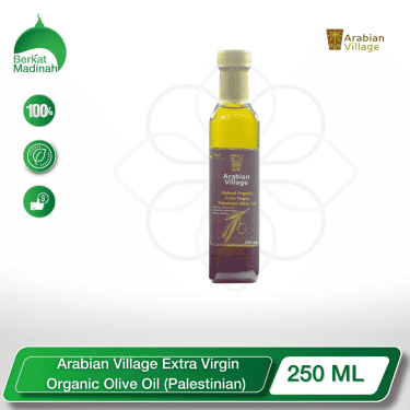 Discover the purest essence of the Palestinian land with Arabian Village Extra Virgin Olive Oil. Crafted from the finest hand-picked olives