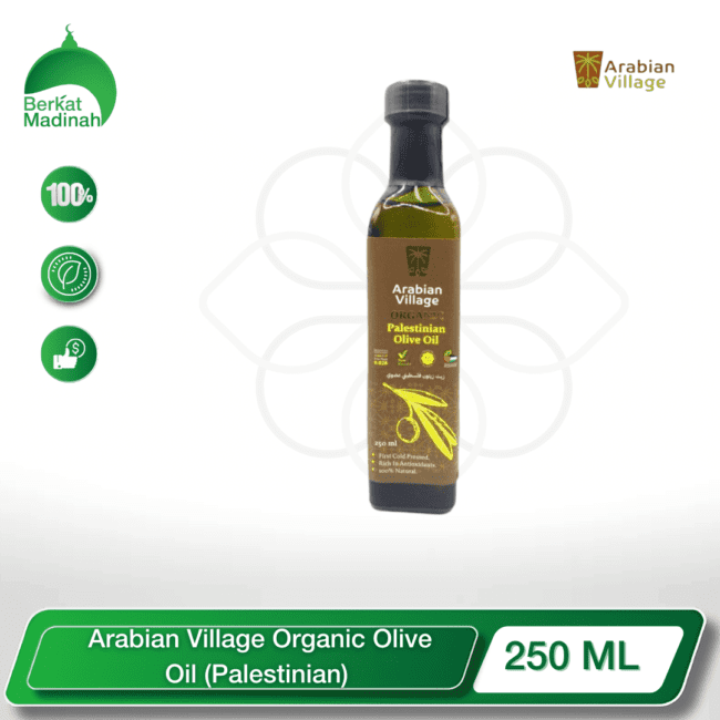 Arabian Village Organic Olive Oil Palestinian 250ml berkat madinah
