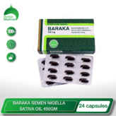 BARAKA Semen Nigella Sativa Oil 450GM (24 Capsules) berkat madinah