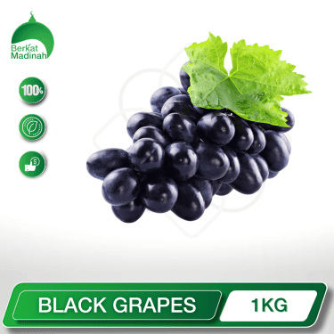 BLACK GRAPES 1KG