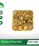 Indulge in the captivating blend of rose and baklava with our Baklava Rose Mix. This exquisite collection features an array of authentic Middle Eastern-inspired treats