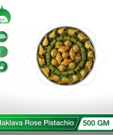 Indulge in the exquisite fusion of rose and pistachio with our Baklava Rose Pistachio