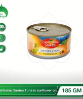 California Garden canned Tuna in sunflower oil 185GM berkat madinah