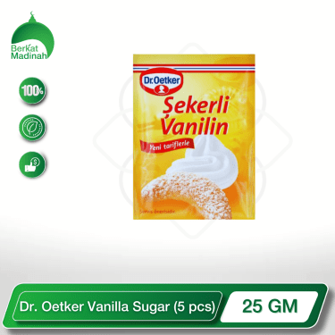 Dr. Oetker Vanilla Sugar (5 pcs) - 25GM berkat madinah