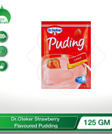 Dr Oteker Strawberry Flavoured Pudding (125GM) - berkat madinah