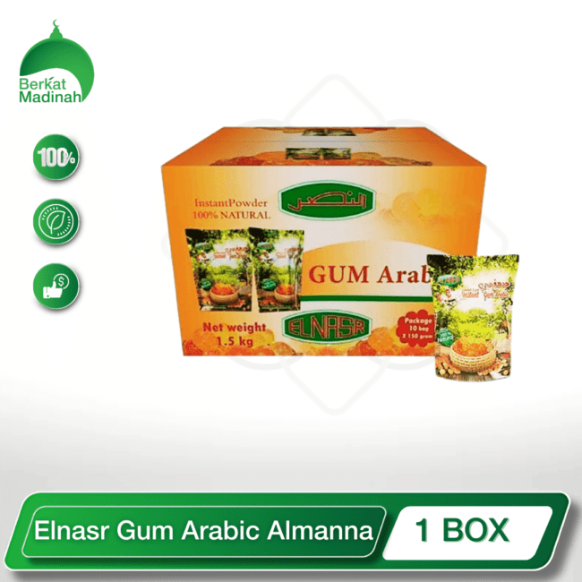 Elnasr Arabic Gum Almanna 150-1800 GM-berkat madinah