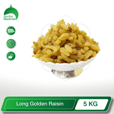 Long Golden Raisins dried fruits 5kg berkat madinah online