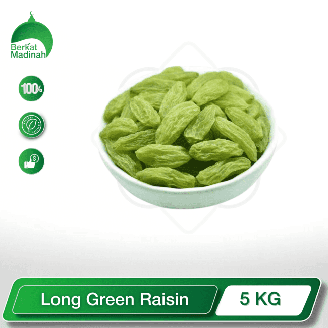 Discover the unique and delightful flavor of our premium Long Green Raisins. These exceptional raisins are meticulously sun-dried to perfection