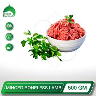 MINCED BONELESS LAMB 500GM