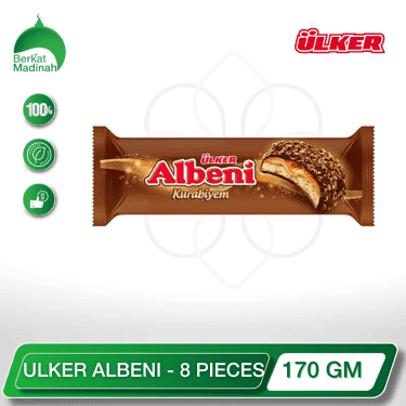 Indulge in the ultimate chocolate wafer experience with the ULKER ALBENI 170 GM - 8 PIECES package. Savor the harmonious blend of rich