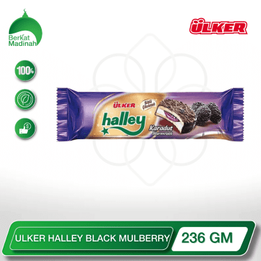 Discover the rich and authentic taste of nature's bounty with the ULKER HALLEY BLACK MULBERRY 236 GM. This premium fruit preserve is a celebration of the finest black mulberries