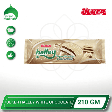 ULKER HALLEY WHITE CHOCOLATE 210 GM berkat madinah