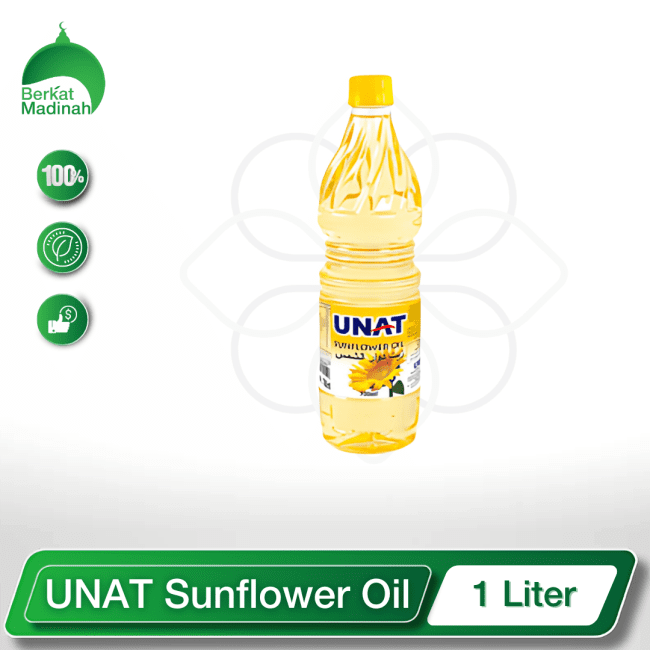 UNAT Sunflower Oil - 1 Liter berkat madinah